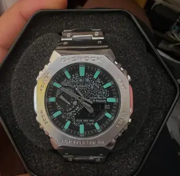 Casio g-shock octagonal resina fibra carbono luz led 1m garantia