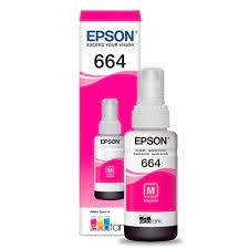 Botella de tinta epson 664 color magenta 70ml