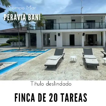 Paraíso finca de 20 tareas agrícolas con lujosa casa campestre amuebla