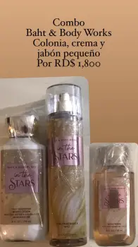Combo in the star bath  body works victoria’s secret pink happy nation