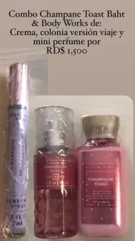 Combo champagne toast bath  body works victoria’s secret pink happy na