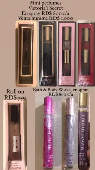 Mini perfumes bath  body works victoria’s secret pink happy nation avo