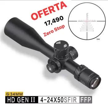 Mira telescópica 4-24x50 ffp original bases gratis