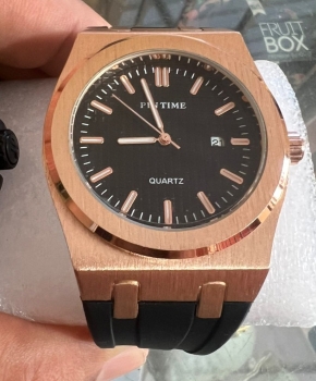 Reloj pin time rosé gold pulsera silicona ace/inox  1mes de garantia