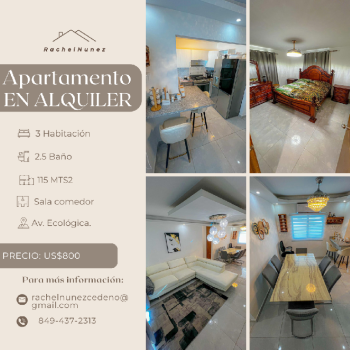 Alquiler de inmueble en la av. ecologica.
