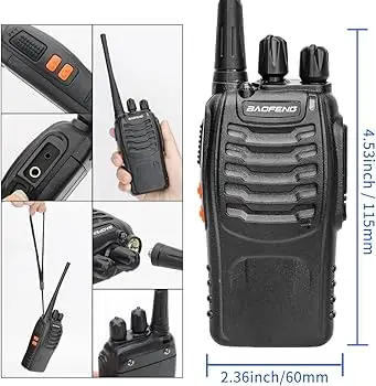 Radio de comunicación walkie talkies