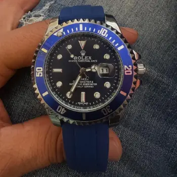 Reloj  rolex submariner  pulsera silicona cuarzo