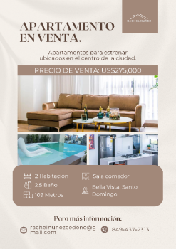Apartamento en venta en bella vista.