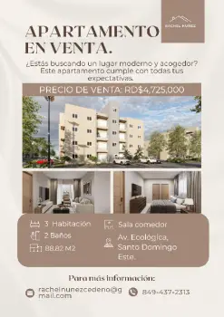 Apartamento en venta en la av. ecologica.