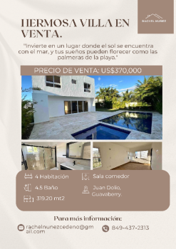 Villa de 4 habitaciones en venta en juan dolió.