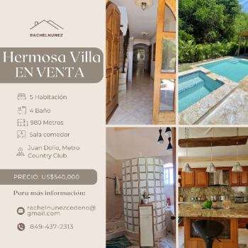 Villa en venta en juan dolio.