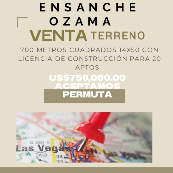 Vendo terreno en el ensanche ozama.