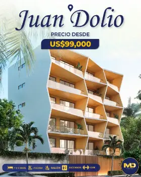 Apartamentos con piscina ubicados en juan dolio a metros de las mejore