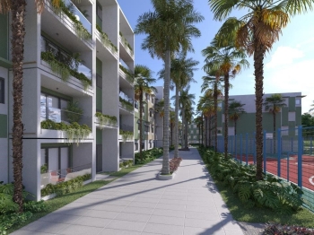 Nuevo residencial cerrado de apartamentos palmeras del norte