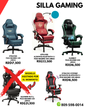 Sillas gaming originales alta gama