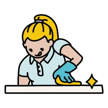 Empleada domestica con dormida