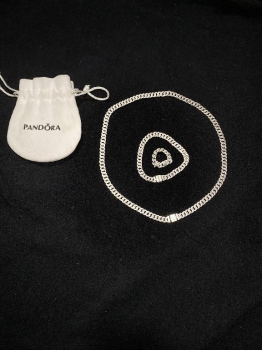  set pavé cuban chain estilo pandora – cadena  pulsera  anillo ????