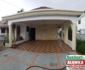 Casa en renta en gurabo santiago rep. dom