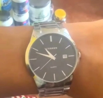 Reloj curren ace/inox cristal mineral  fechero como nuevo