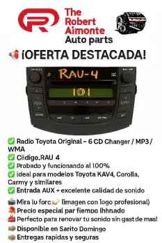 Careta con radio toyota rav-4 2010 en santo domingo dn