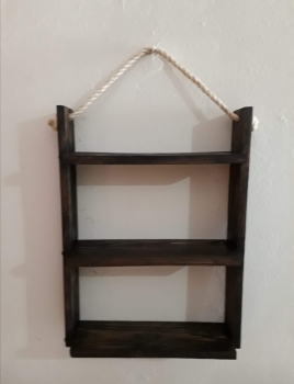 Repisa de madera 3 niveles
