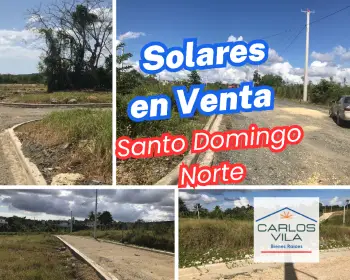 Solares en venta en santo domingo norte