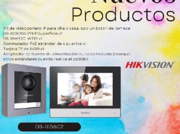 Intercom de audio y vídeo hikvision