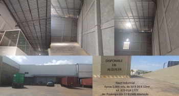 Alquiler de nave industrial para almacen con 1000 mt2 disponibles en e