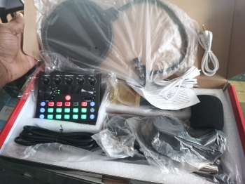 Combo  micrófono completo más tarjeta plus