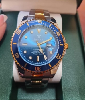 Reloj  acero/inox resistente al agua cristal hardlex  fechero