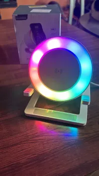Bocina con bluetooth con luz led