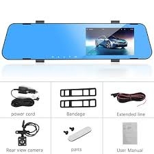 Camara de grabacion delantera tipo retrovisor