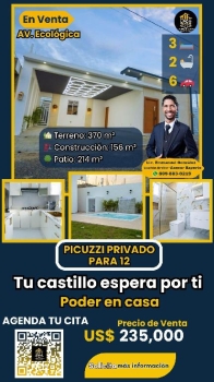 exclusiva casa tipo villa en venta amueblada todo nuevo ????