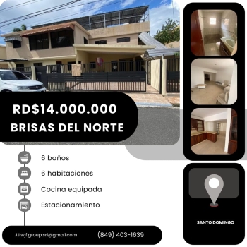 Acogedora casa en residencial brisas del norte