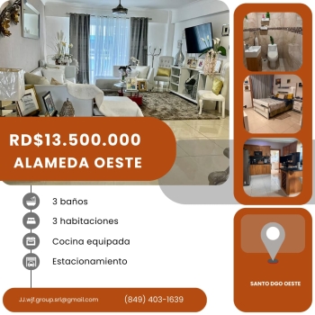 Excelente apartamento en res fraimin xvi alameda oeste.