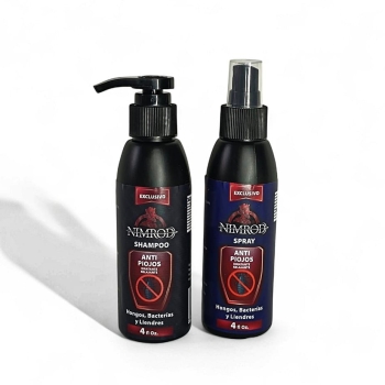 Shampoo y spray contra piojos y liendres