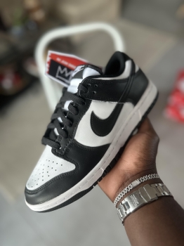 Tenis teni nike dunk low retro panda black and white original original