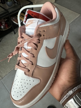 Tenis teni nike dunk low rose whisper original originales