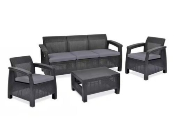 Set de sofá plásticos de 3 plazas