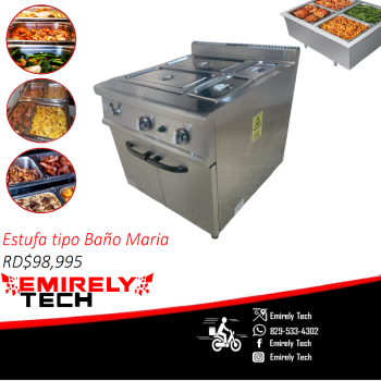 Estufa tipo baño maria cocina a vapor