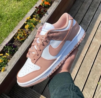 Sneakers tenis teni nike dunk low rose whisper original woman