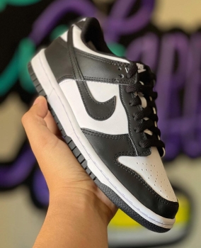 Tenis sneakers nike dunk low retro panda black and white original teni