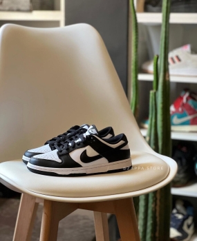 Tenis sneakers nike dunk low retro panda black and white original