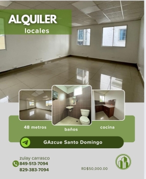 Local en alquiler – exclusivo para consultorio médico ubicación gazcue