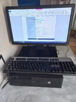 Computadora cpu hp intel core i5 3.50 ghz 8 gb ram  monitor dell con d