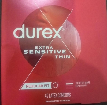 Caja de condones durex extra sensitivos 42unid