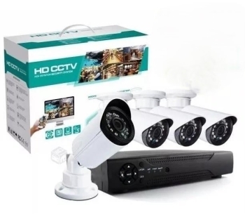 Kit 4 camaras  cable  dvr  mouse 8021-13008