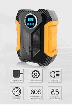 Bomba de aire para carros con pantalla led
