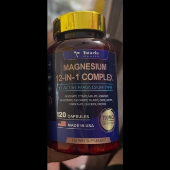 Magnesio 12-in-1 contiene 12 formas de magnesio 700 mg de 120 cápsulas