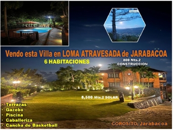 Excelente villa 2 niveles en loma atravesada   de  jarabacoa 6 habs. 8